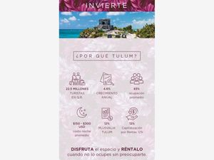 Departamento en Venta en Tulum Centro Tulum