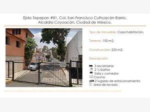 Casa en Venta en Ex-Ejido de San Francisco Culhuacán Coyoacán