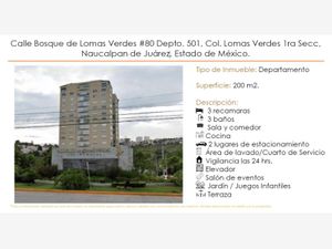 Departamento en Venta en Lomas Verdes 1a Sección Naucalpan de Juárez