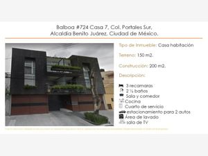 Casa en Venta en Portales Sur Benito Juárez