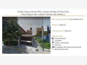 Casa en Venta en Lomas Verdes 5a Sección (La Concordia) Naucalpan de Juárez