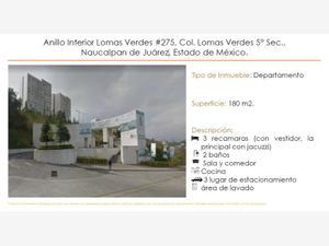 Departamento en Venta en Lomas Verdes 5a Sección (La Concordia) Naucalpan de Juárez