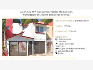 Casa en Venta en Lomas Verdes 4a Sección Naucalpan de Juárez