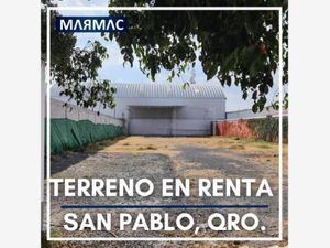 Terreno en Renta en San Pablo Tecnologico Querétaro