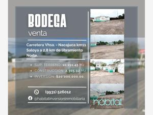 Bodega en Venta en Saloya 1ra. Sección Nacajuca