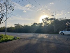 Venta terreno a pie de carretera a dzununcan en esquina 40 x 100