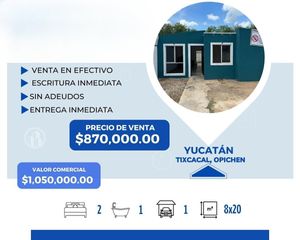 Venta casa Tixcacal Opichen Mérida Yucatán | Solo EFECTIVO