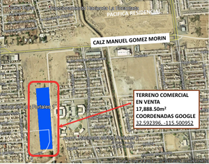 Terreno en Venta de 17,888m en Col. Ahumada