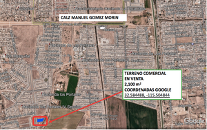 En venta Terreno Comercial de 2,100 m, zona Residencial