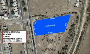 3,600 m2 de Terreno en Venta