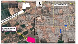 Terreno Rústico/Agricola en Venta de 20 hec sobre la carretera a la Ahumadita