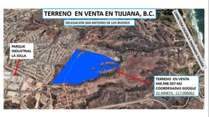 Terreno en Venta Industrial/Habitacional de 449,598m2 en la Delg. San Antonio