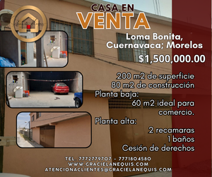 Casa en Loma Bonita, Cuernavaca; Mor. Cod.- 233