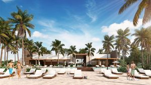 Terreno en venta en Riviera Maya con Beach club