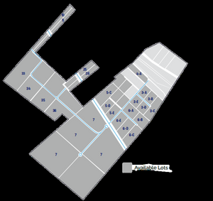 Lay-Out de ubicación de Lotes en el Parque