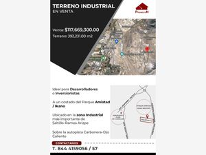 Terreno en Venta en Parque Industrial Amistad Chuy María Coahuila Ramos Arizpe