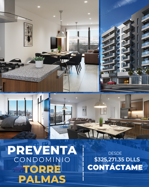 PREVENTA DE CONDOMINIOS TORRE PALMAS.