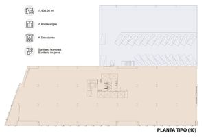 Oficina   Renta   Avena   1,708 m2  Piso 1