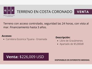 Terreno en Venta en Costa Coronado Residencial Tijuana