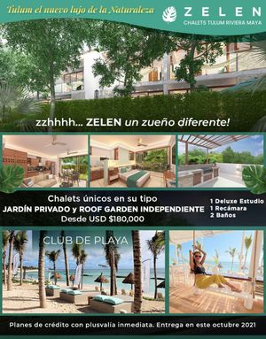 ZELEN Chalets en el Hotel Bahía Príncipe Residences &amp; Golf en Tulum