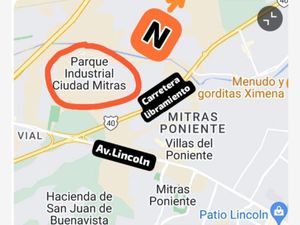 Terreno en Venta en Parque Industrial Ciudad Mitras García