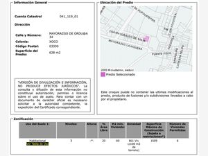 Terreno en Venta en Xoco Benito Juárez