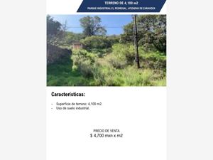 Terreno en Venta en Fraccionamiento Industrial El Pedregal Atizapán de Zaragoza