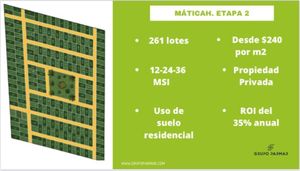 MÁTICAH- TERRENOS DE INVERSION YUCATAN