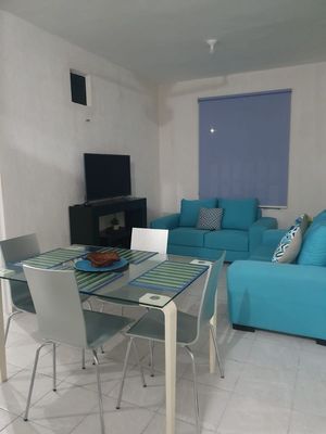 RENTA DE DEPARTAMENTO EN ALDEA TULUM AMUEBLADO Y EQUIPADO P.B $15,000.00 AL MES