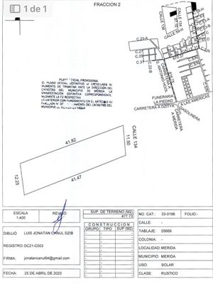 TERRENO EN VENTA EN  ZONA NORTE, DZITYA,  LISTO PARA CONSTRUIR.