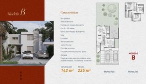 CASA EN VENTA EN MÉRIDA, SANTA LORETO MODELO B, CON 3 HABITACIONES, AMENIDADES