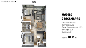 DEPARTAMENTO DE DOS RECAMARAS, EN VENTA NORTE 21, CABO NORTE.