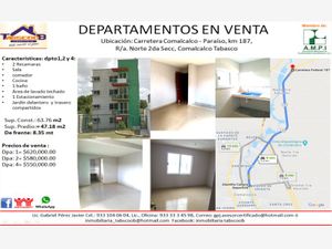 Departamento en Venta en Norte 2a Sección Comalcalco