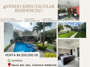 ¡¡¡VENDO CASA EN VALLE DEL SOL CUAUTLA MORELOS!!!