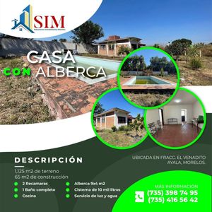 VENDO CASA EN FRACC EL VENADITO EN AYALA NORELOS