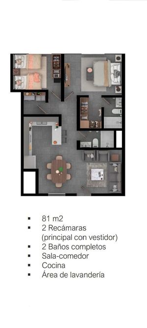 Departamento en  venta en Centrika Victoria en Monterrey