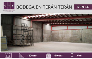 BODEGA EN RENTA EN TIJUANA | BLVD. TERAN TERAN | 800 M2