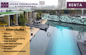 DEPARTAMENTO SEMIAMUEBLADO EN ZONA DORADA | TORRE ADAMANT | 2 REC | $2,500 DÓLAR