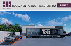 BODEGA EN RENTA EN PARQUE INDUSTRIAL EL FLORIDO | 300 M2