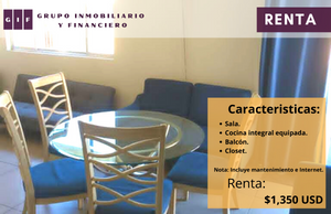 DEPARTAMENTO EN RENTA EN COTO PEDREGAL |  3 RECAMARAS