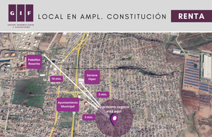 LOCAL EN RENTA EN ROSARITO EN PLANTA BAJA | AMPL. CONSTITUCIÓN | 70 M²