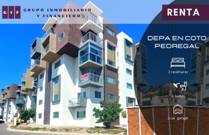 DEPARTAMENTO EN RENTA EN COTO PEDREGAL |  3 RECAMARAS