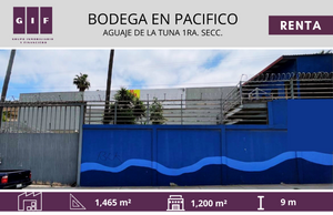 BODEGA EN RENTA EN PACIFICO | AGUAJE DE LA TUNA 1RA. SECCION | 1,465M2