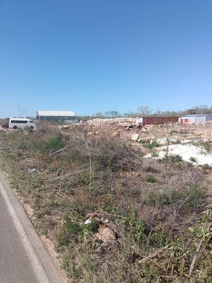 Terreno a pie de carretera en Hunucmá, Mérida, Yucatan.