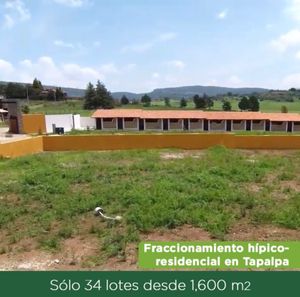 UN LUGAR DE ENCANTO! FRACCIONAMIENTO HÍPICO RESIDENCIAL TERRENOS EN TAPALPA