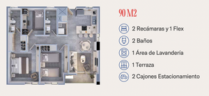 Departamentos en Venta en Valle Poniente