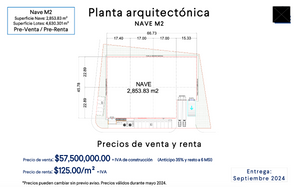 Nave Industrial en Venta / Apodaca / Pesqueria