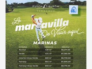 Terreno en Venta en Punta Tiburón, Residencial, Marina y Golf Alvarado