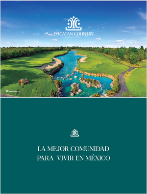 Terreno en venta con vista a campo en Paseo del Jaguar Yucatan Country Club