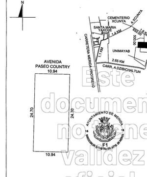 Terreno en venta en Paseo Country, Mérida, Yucatán.